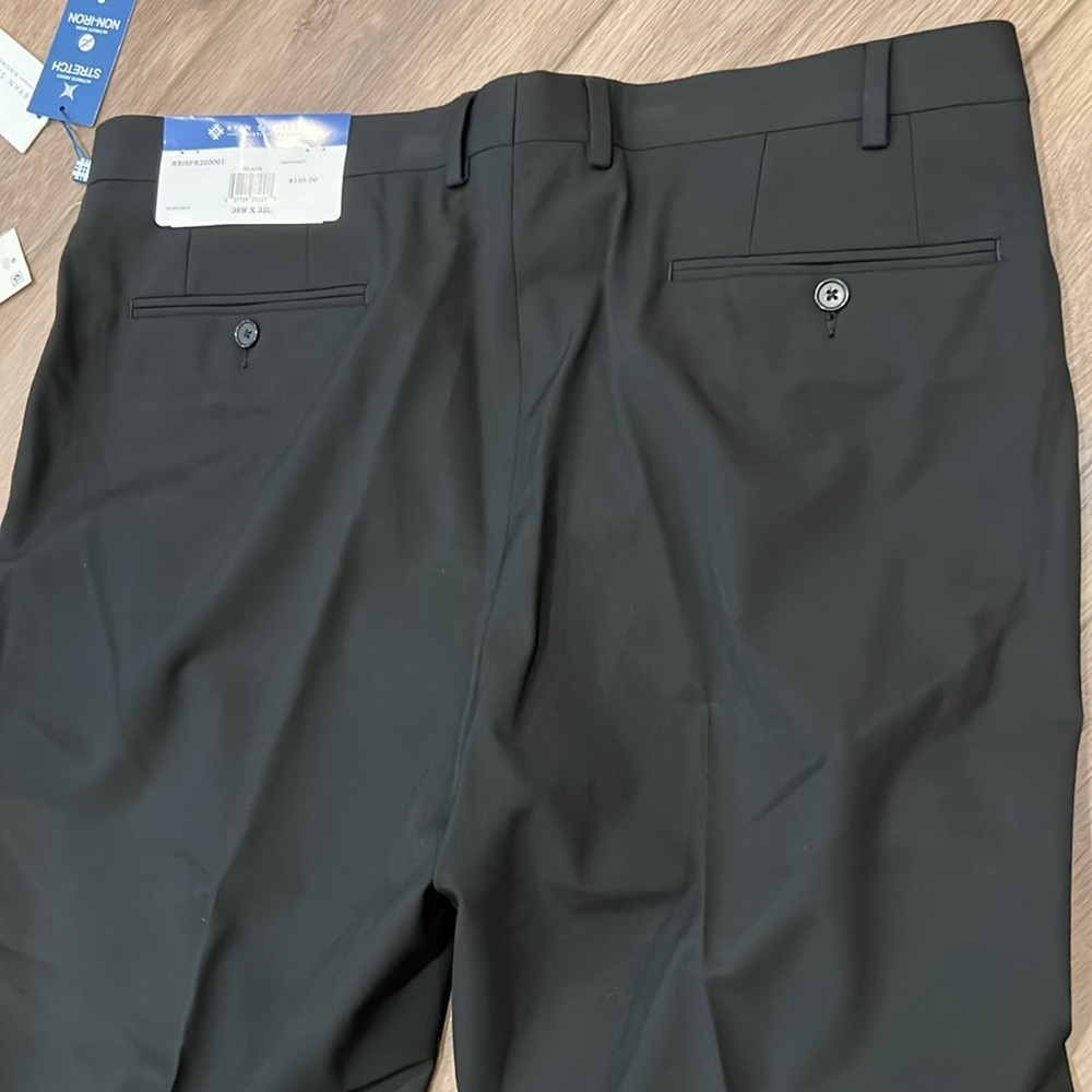 NWT Ryan Seacrest Distinction ‘The Suit Separate’ Pant Black 38Wx32L Career - Picture 6 of 15